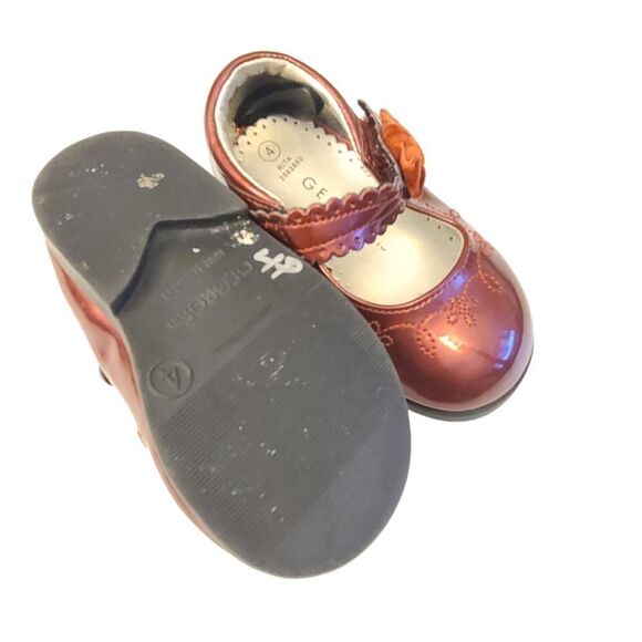 GEORGE Mary Janes Baby Ruby Embroidered Velvet Bow‎ sz 4 NWOT - Picture 6 of 9